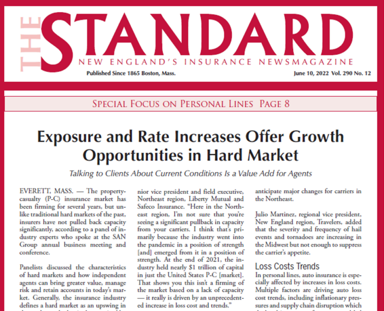 Thumbnail image of the article "Exposure and Rate Increases Offer Growth Opportunities in Hard Market"